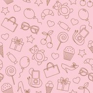 Female seamless background N3