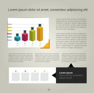Brochure flyer newsletter annual report layout template N5