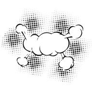 speech bubbles in pop art style