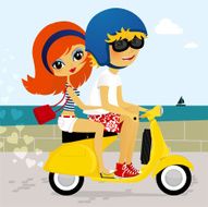 Boyfriends vespa