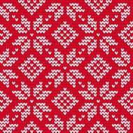 Christmas knitted seamless pattern