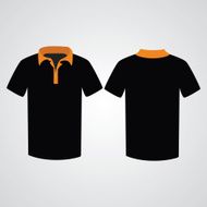 T-shirt template Front and back N5