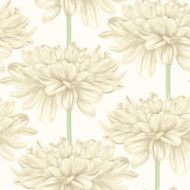 seamless background with beige dahlia