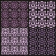 Set of seamless laced backgrounds N3