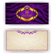 Elegant template for vip luxury invitation N35