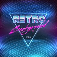 80s Retro Sci-Fi Background N3