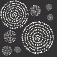 Dot mandala Circle vector pattern