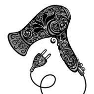 Ornate Hairdryer Vintage Design