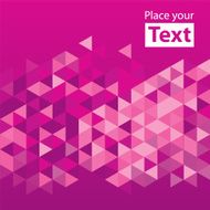 Abstract mosaic rose cubic geometric background N3