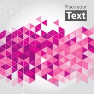 Abstract mosaic rose cubic geometric background N4