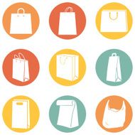 Vector Set of Shopping Bags Icons N12