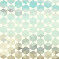 Retro pattern of geometric hexagon shapes N9