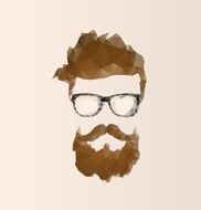 triangular icon hipster