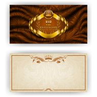 Elegant template for vip luxury invitation N36