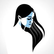 portrait of the beautiful young girl