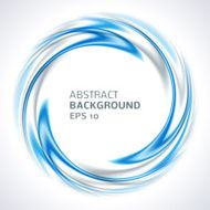 Abstract blue and silver swirl circle bright background