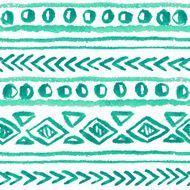 Abstract seamless ethnic pattern painted with watercolors N7