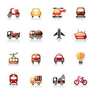 Transportation Colorful Icons