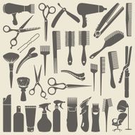 Contour of Hair Salon Objects