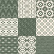 seamless japanese traditional mesh pattern N2