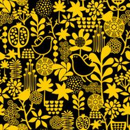 Seamless pattern with sweet birds