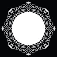 Round lace pattern Mandala Vector illustration