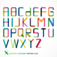 Abstract colorful alphabet N2