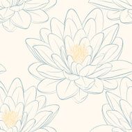 Beautiful seamless pattern with lotus flowers N3