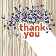Thank you card design template N8