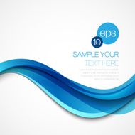 Abstract background with blue wave Vector illustration N2
