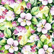 Seamless pattern with decorative flowers N11