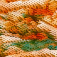 abstract colorful 3D technology check pattern background N6