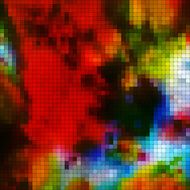 abstract colorful check pattern background N16