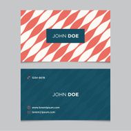 Business card template with background pattern 06