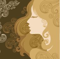 Closeup vintage woman N5