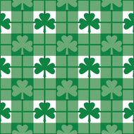 Shamrocks Plaid Pattern