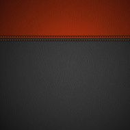 Leather Texture Background with Stitched Red Stripe N2