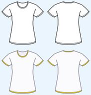 Women&rsquo;s t-shirt (front and back view)