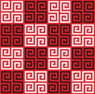 Seamless Checkered Oriental Greek Key Background Pattern Texture Wallpaper