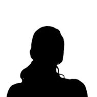 Vector silhouette of a woman N1082