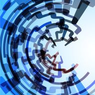 abstract blue circuit board pattern background