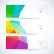 Abstract vector mosaic banners N157