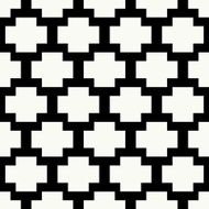 Trendy hipster Black and white pixel seamless pattern N8