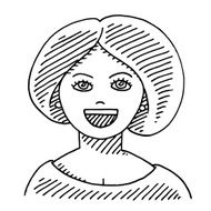 Beautiful Lady Face Drawing N2