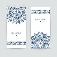 Set of two ethnic banners