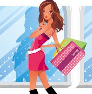 Shopping girl N135