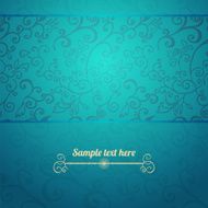 Excellent seamless floral pattern blue background