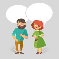 Man and woman arguing