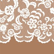 Seamless lace border Invitation card N8