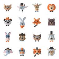 Animal Hipster Set